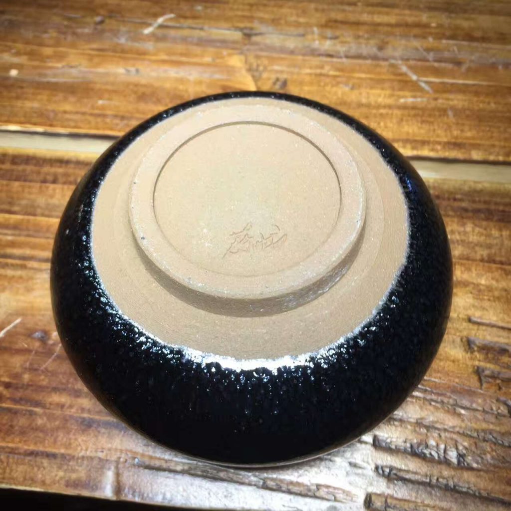 蔡龍禪定銀魚盞口徑8.3高4.2