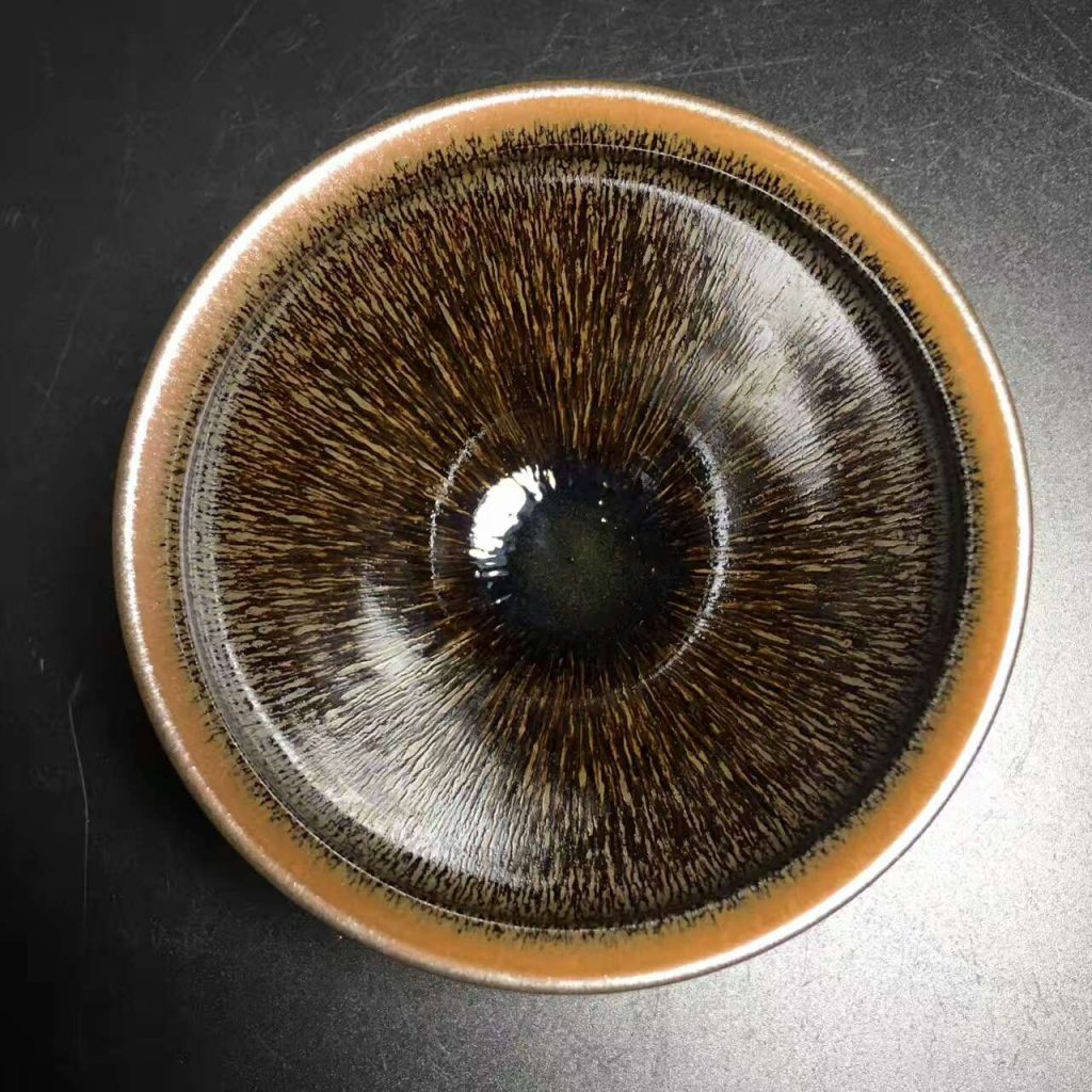 葉禮忠，窯變兔毫，口徑9高5