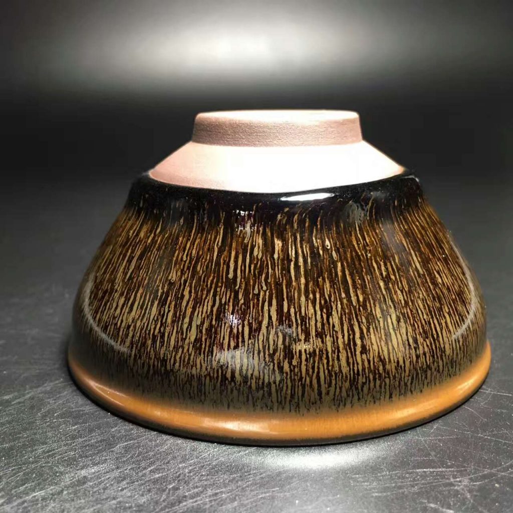 葉禮忠，窯變兔毫，口徑9高5