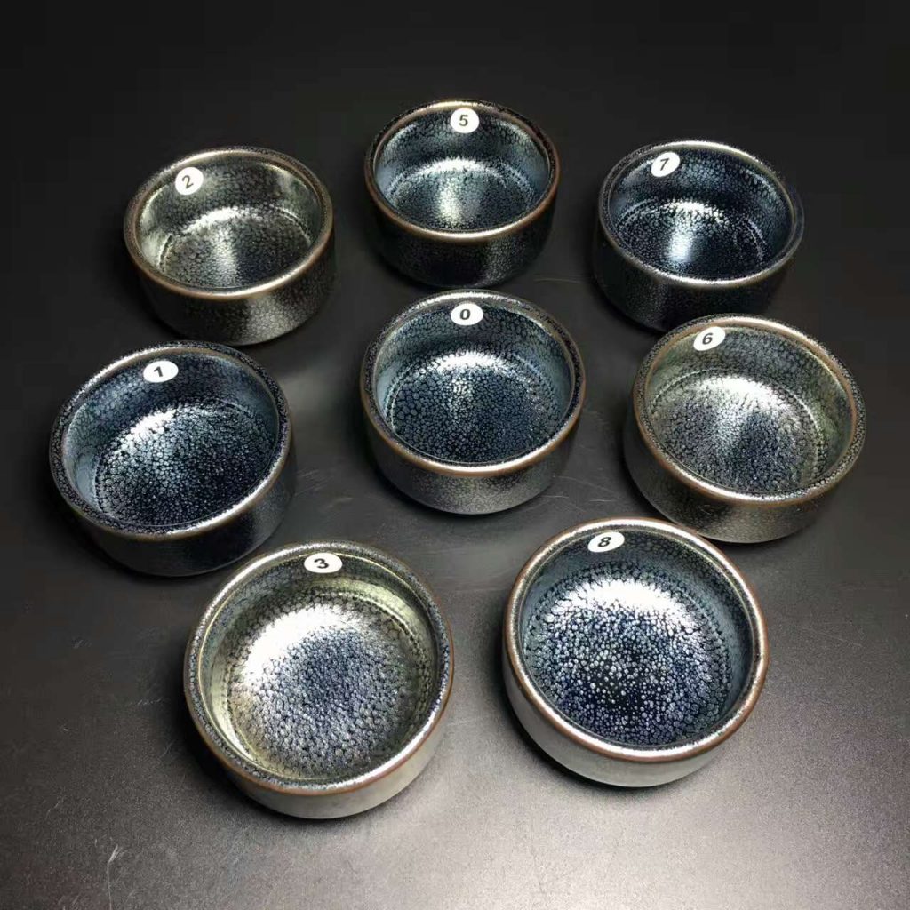 繆興洲，藍(lán)色經(jīng)典小油滴，口徑6.8高3.9