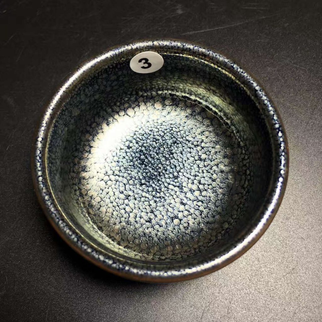 繆興洲，藍(lán)色經(jīng)典小油滴，口徑6.8高3.9