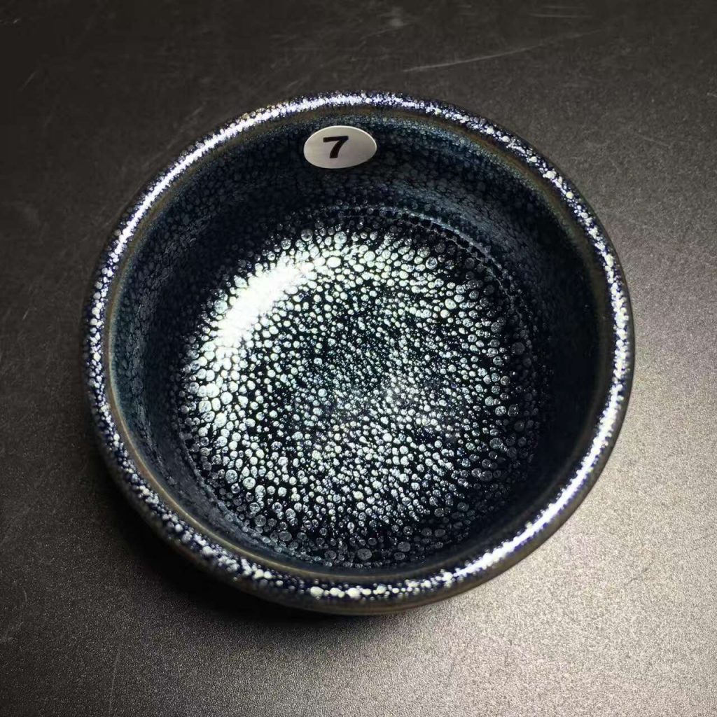 繆興洲，藍(lán)色經(jīng)典小油滴，口徑6.8高3.9