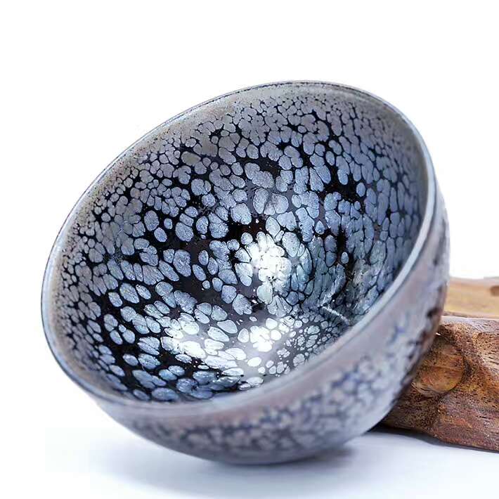 蔡炳盛8.8公分束口藍(lán)油滴精品盞