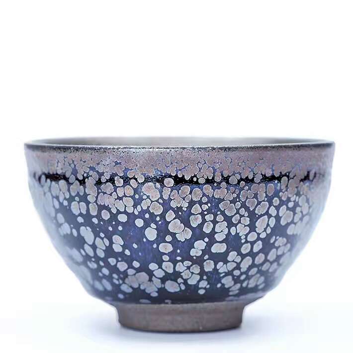 蔡炳盛8.8公分束口藍(lán)油滴精品盞