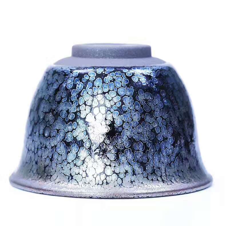 劉學(xué)財(cái)8.5公分滿天星藍(lán)油滴美人盞