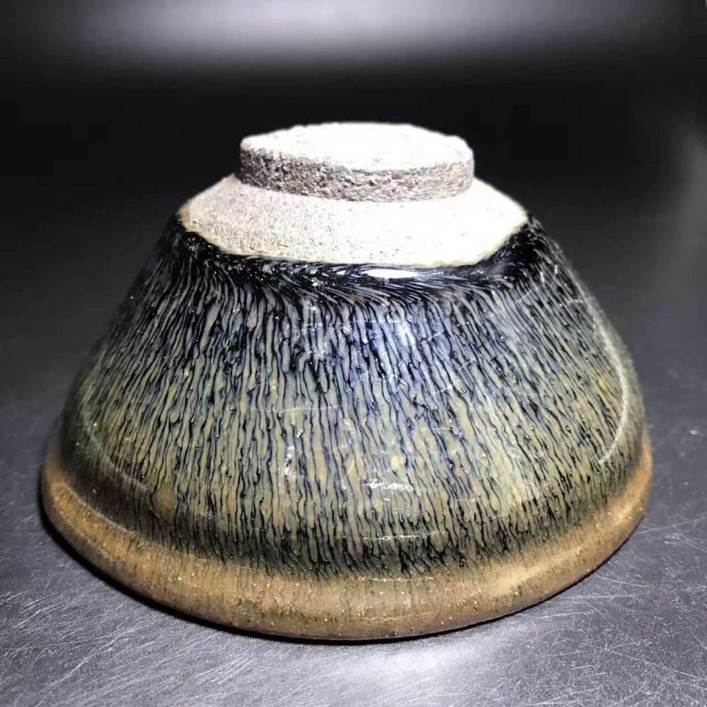 宋代建窯，兔毫大盞，口徑12.3-12.8高6