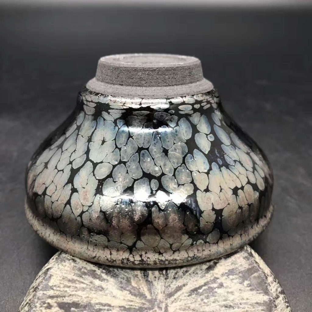 李左文師傅，精品油滴，口徑8.8高4.8