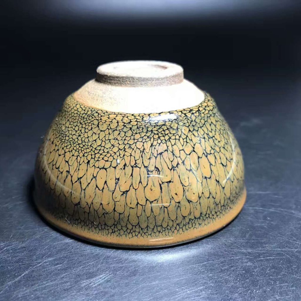 陳大鵬大師，精品黃鷓鴣，口徑8.5高4.8