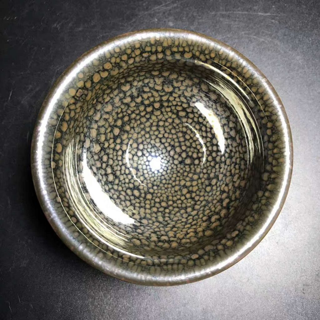 陳大鵬大師，精品華北油滴，口徑8.5高4.8