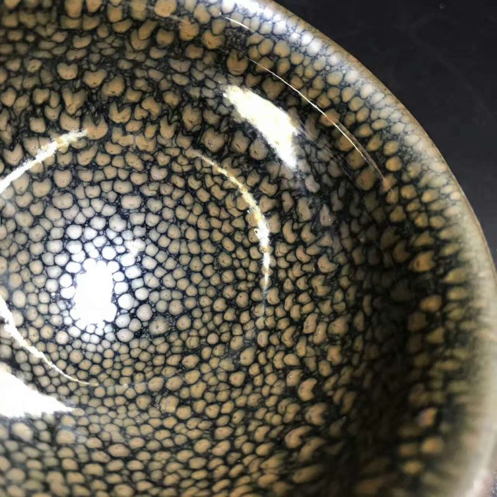 陳大鵬大師，精品華北油滴，口徑8.5高4.8