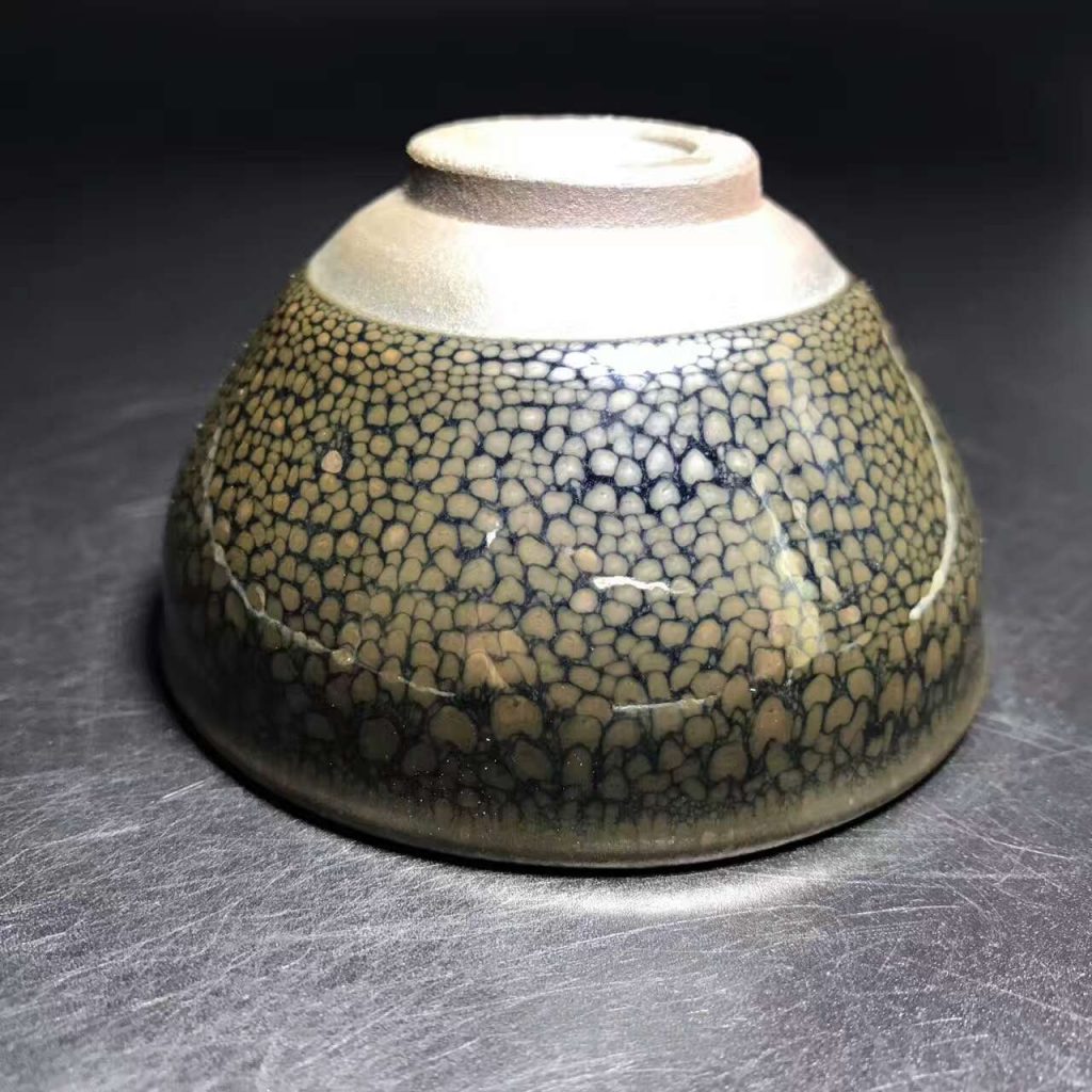 陳大鵬大師，精品華北油滴，口徑8.5高4.8