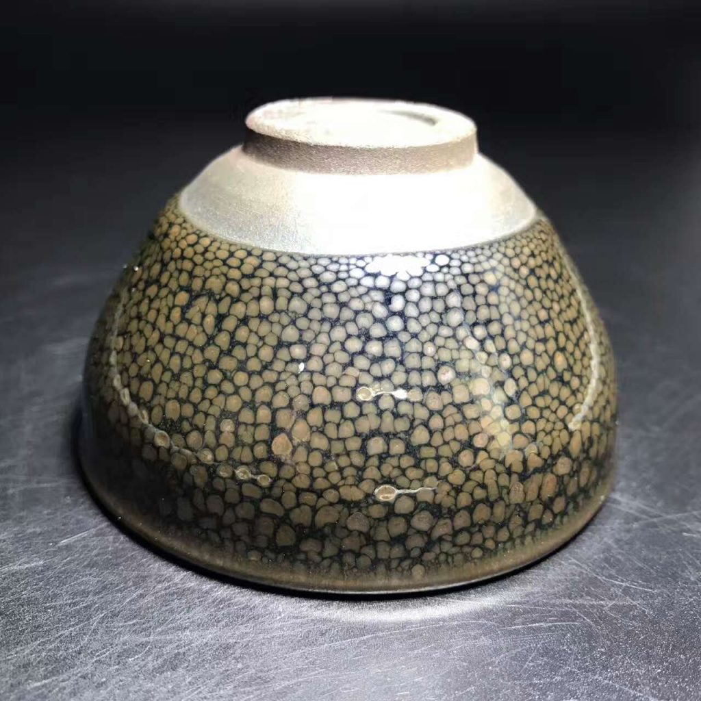 陳大鵬大師，精品華北油滴，口徑8.5高4.8