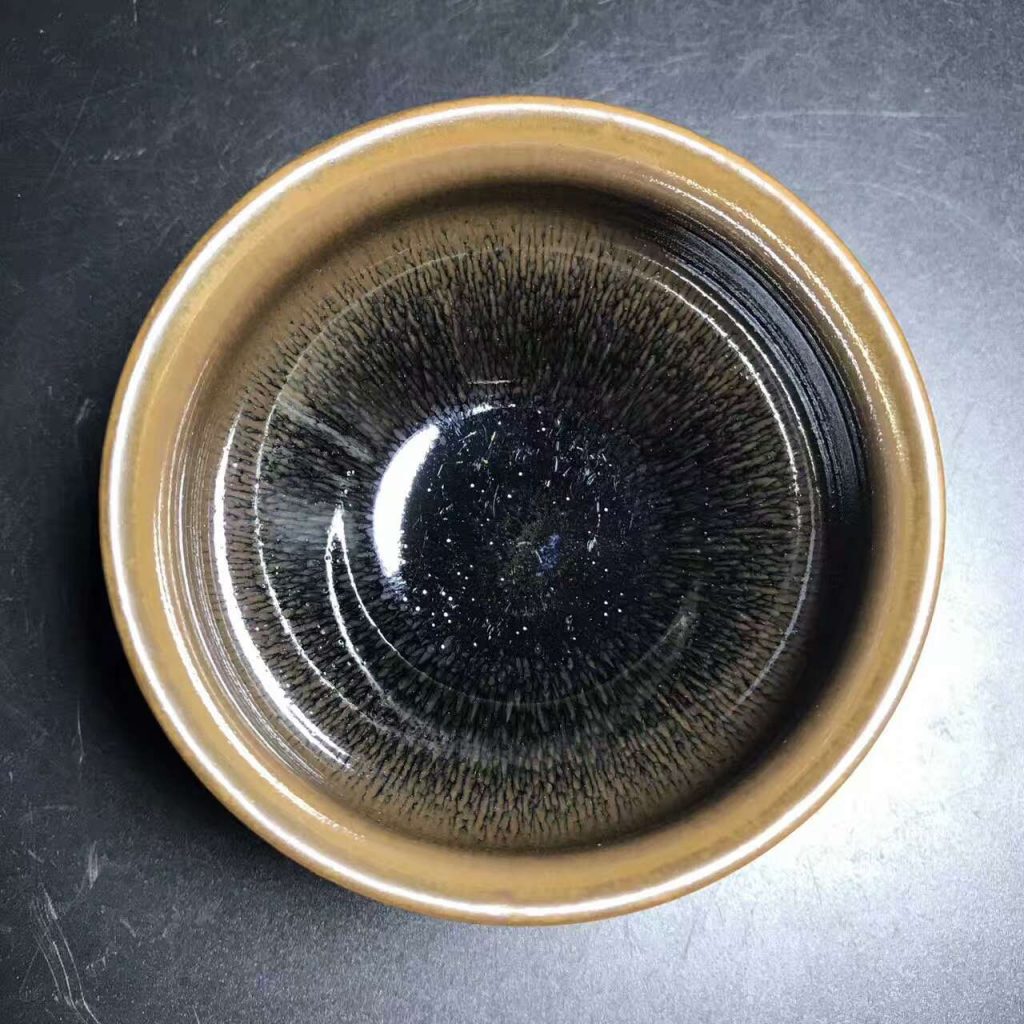 孫建興大師，精品兔毫盞，早期作品，口徑8.8高5.2