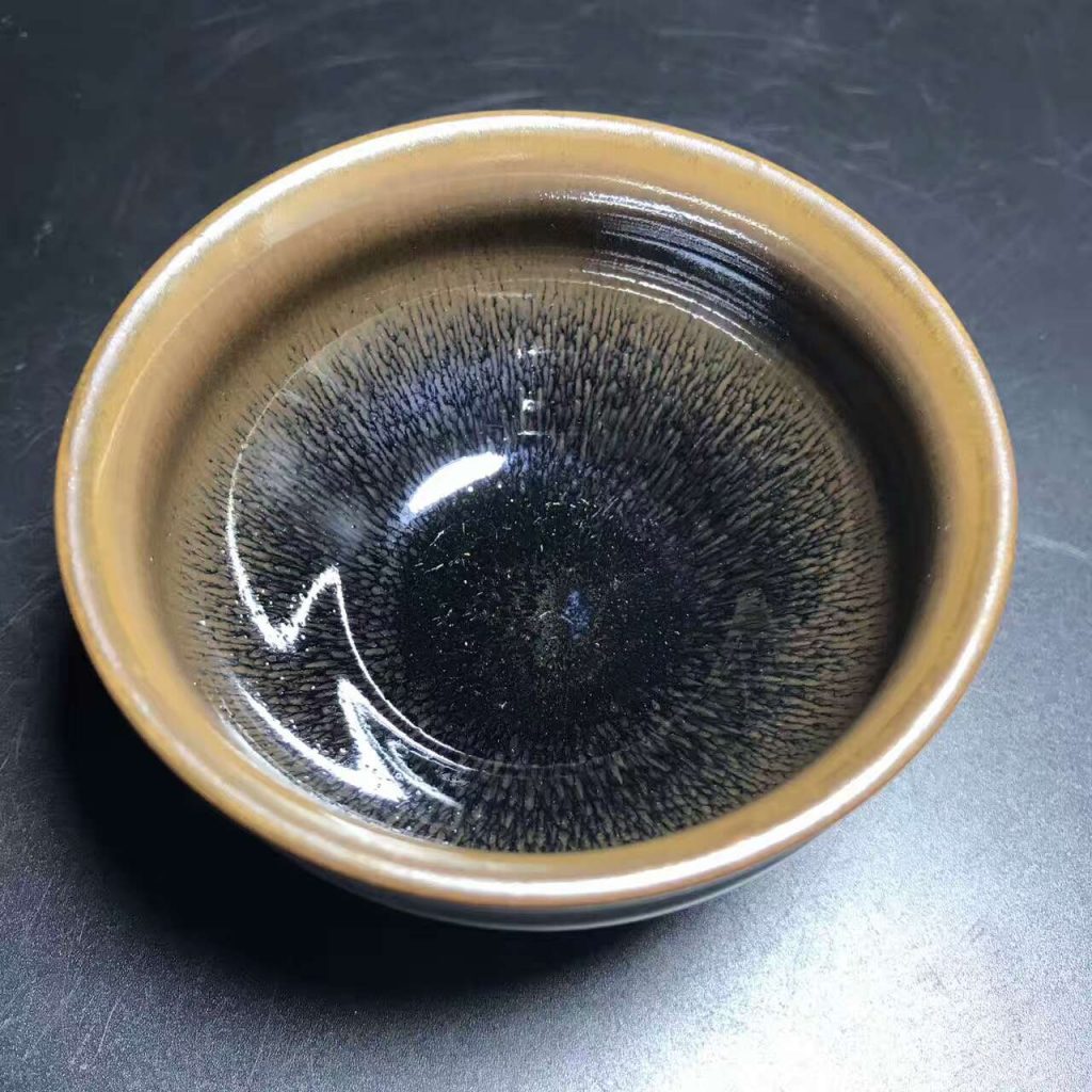 孫建興大師，精品兔毫盞，早期作品，口徑8.8高5.2