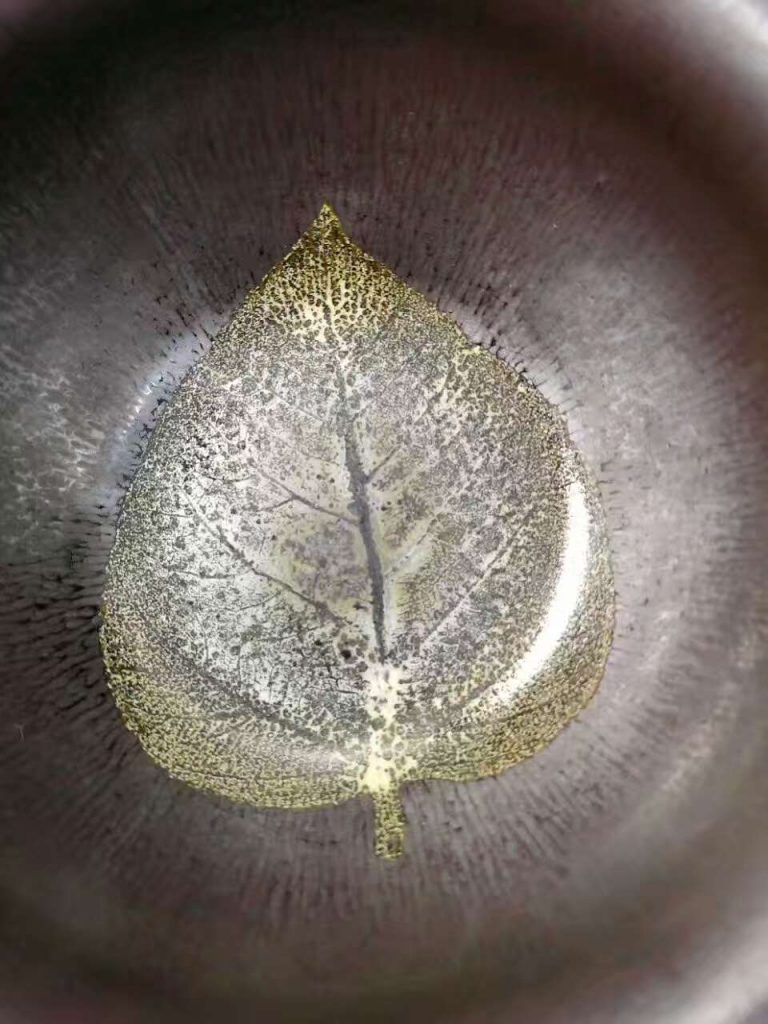 國家級大師-孫建興，虹彩木葉盞，口徑9高5