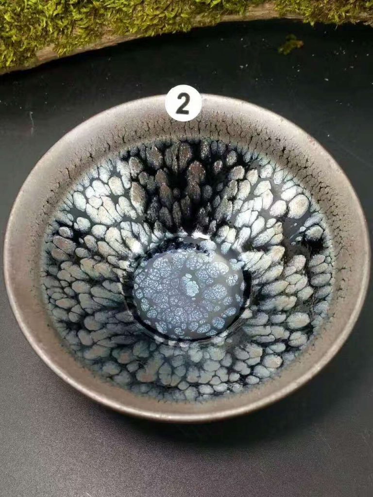 李昌海鷓鴣斑茶盞：口9高4.7