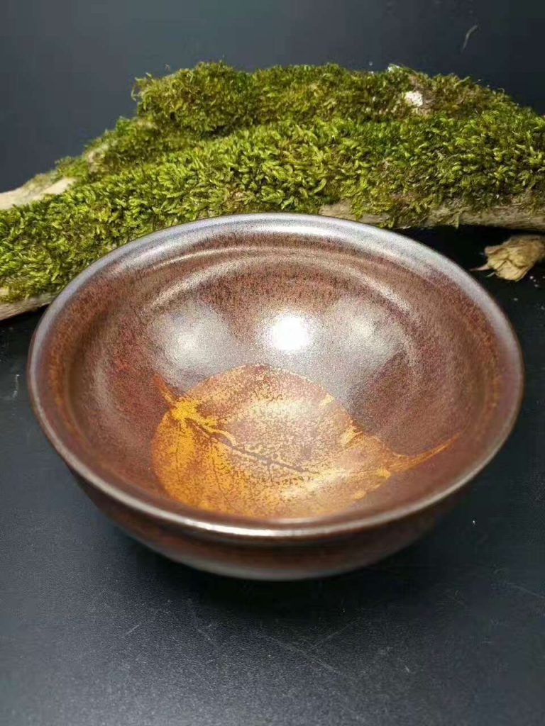 孫建興精品木葉盞：口8.9高5