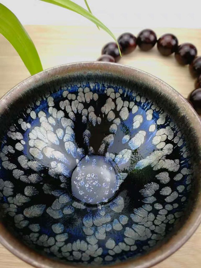 李盞柜 牡丹花盞 口徑8.8高6