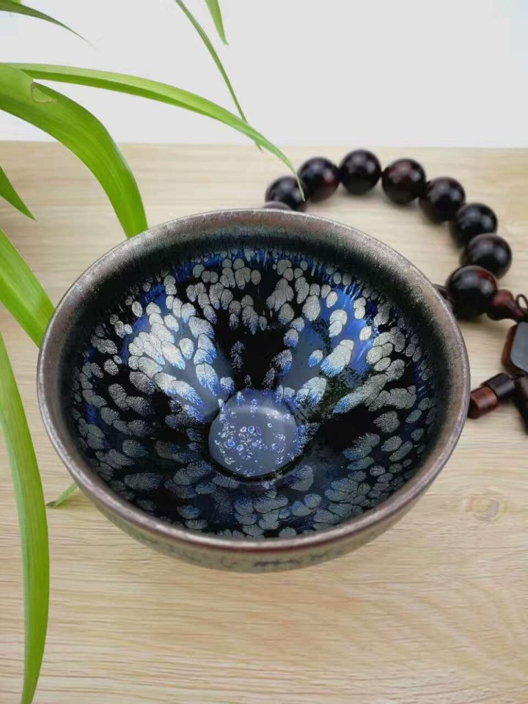 李盞柜 牡丹花盞 口徑8.8高6