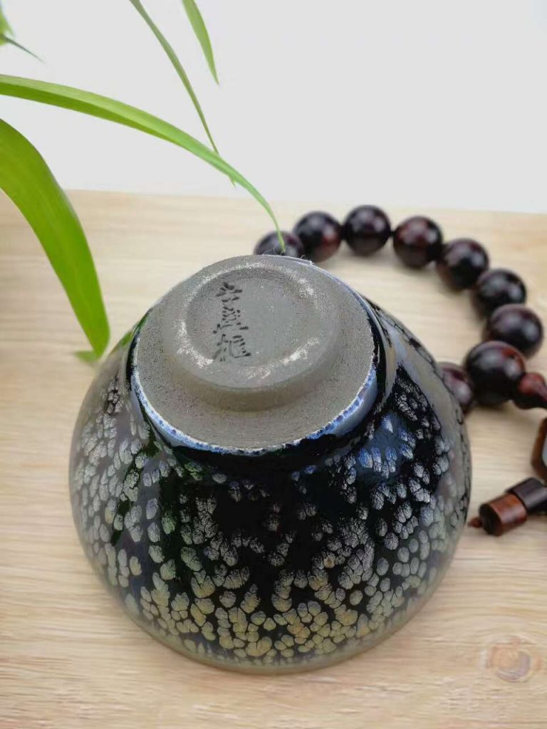 李盞柜 牡丹花盞 口徑8.8高6