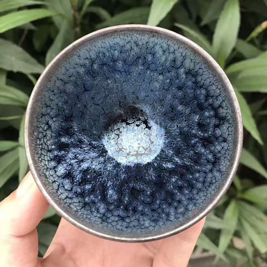 滿天星，斂口，口徑8.3高5，劉學財作品。