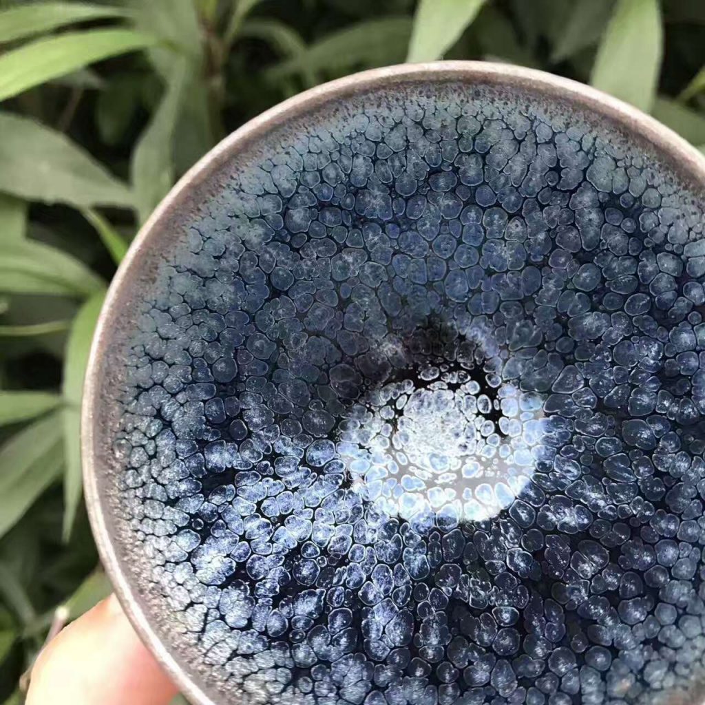 滿天星，斂口，口徑8.3高5，劉學財作品。