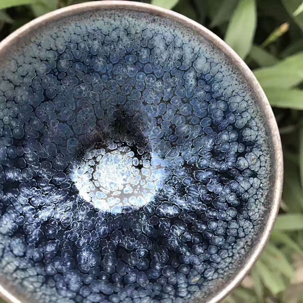 滿天星，斂口，口徑8.3高5，劉學財作品。