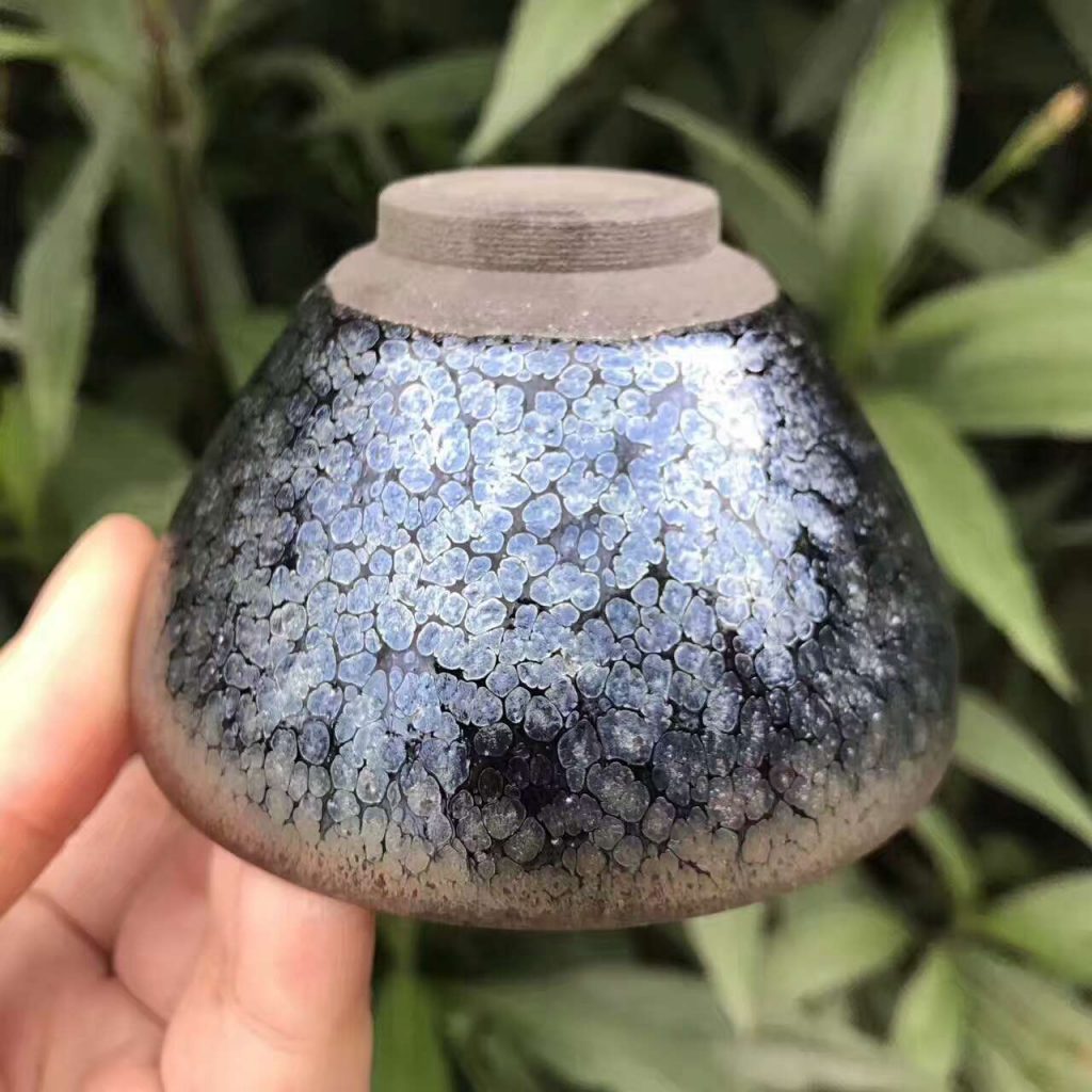 滿天星，斂口，口徑8.3高5，劉學財作品。