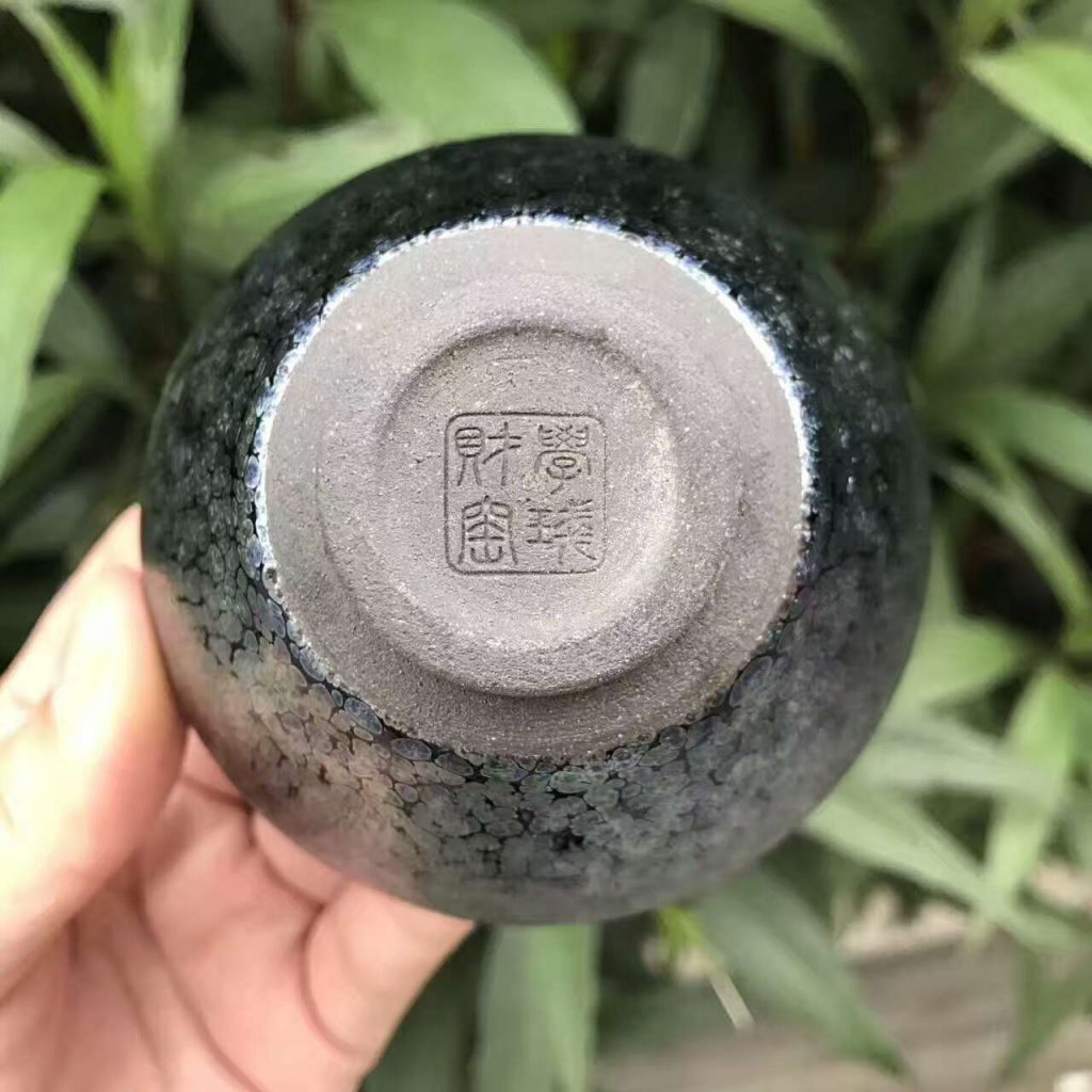 滿天星，斂口，口徑8.3高5，劉學財作品。