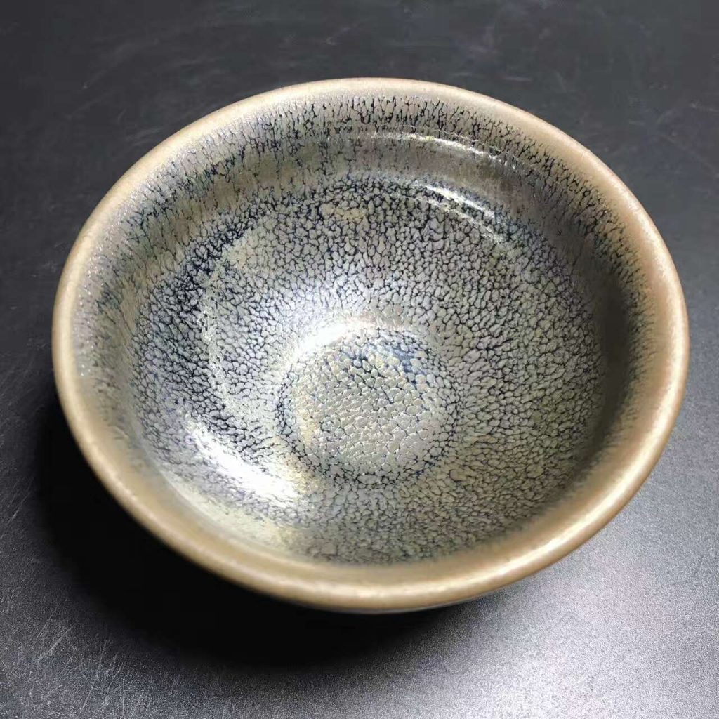 國家級大師-孫建興，早期油滴精品，口徑9.1高5.3