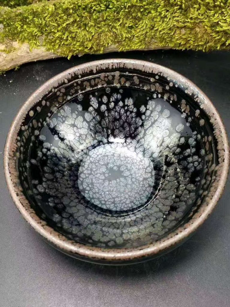 卓立旗銀油滴束口：口8.5高4.5，傳統(tǒng)工藝。