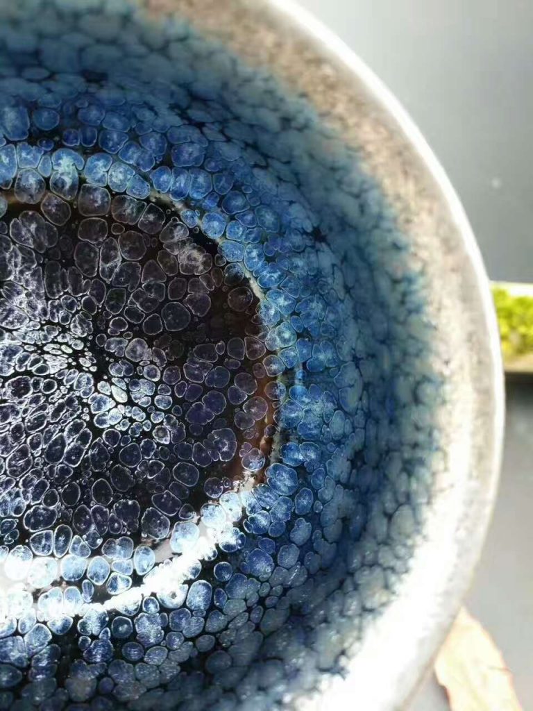 財(cái)窯滿天星“腰鼓”：口8.2高6