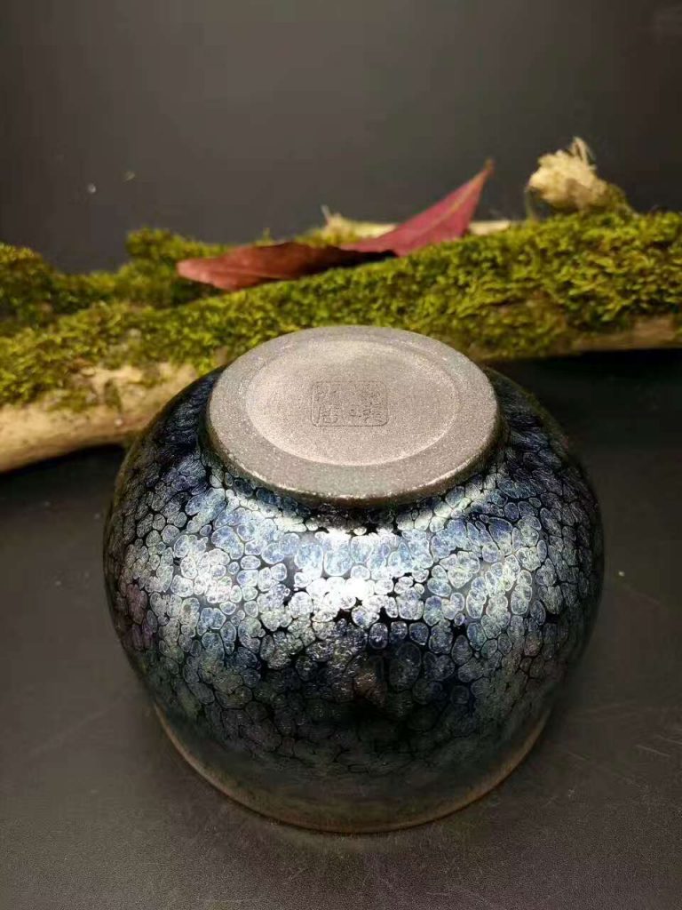 財(cái)窯滿天星“腰鼓”：口8.2高6