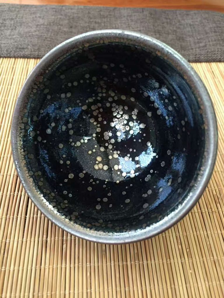 國(guó)家級(jí)大師孫建興9.1公分束口星空油滴盞，高度5公分