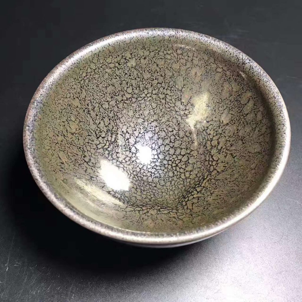 孫建興大師，早期油滴大盞，口徑12高7，收藏級！