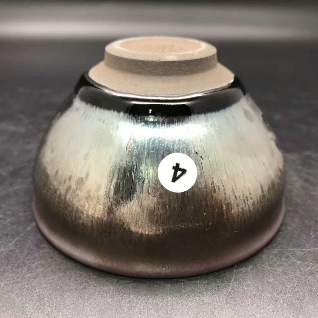 吳立主，窯變油滴，口徑9高5.3