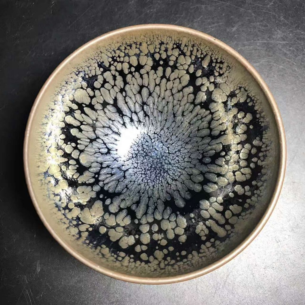 陳春華師傅，精品傳統(tǒng)油滴盞，口徑9.3高5