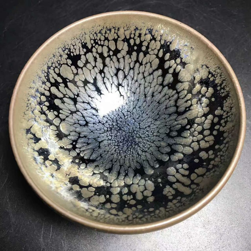 陳春華師傅，精品傳統(tǒng)油滴盞，口徑9.3高5