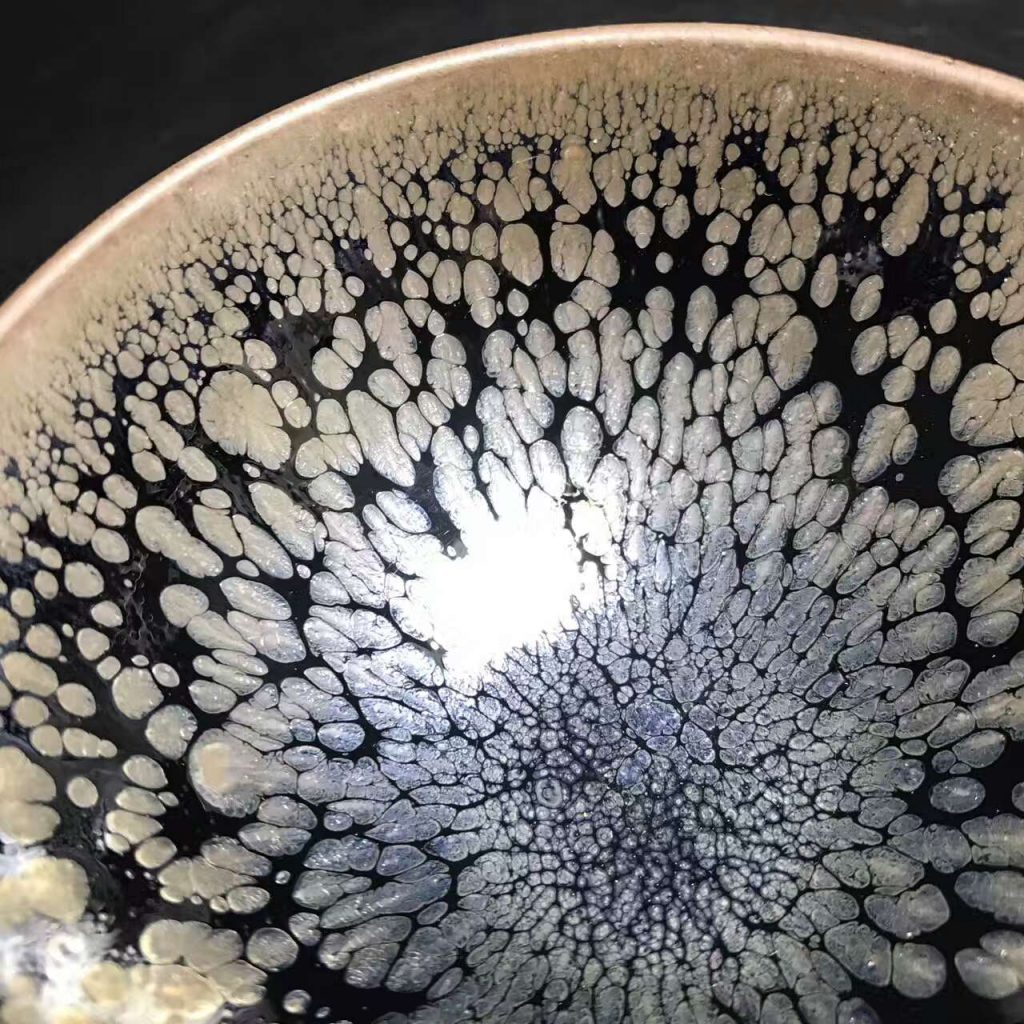 陳春華師傅，精品傳統(tǒng)油滴盞，口徑9.3高5