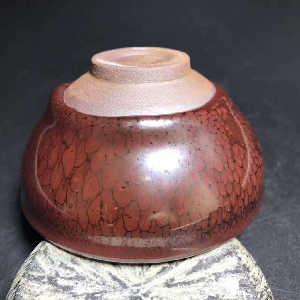 陳大鵬，紅鷓鴣斑，口徑8.5高4.5