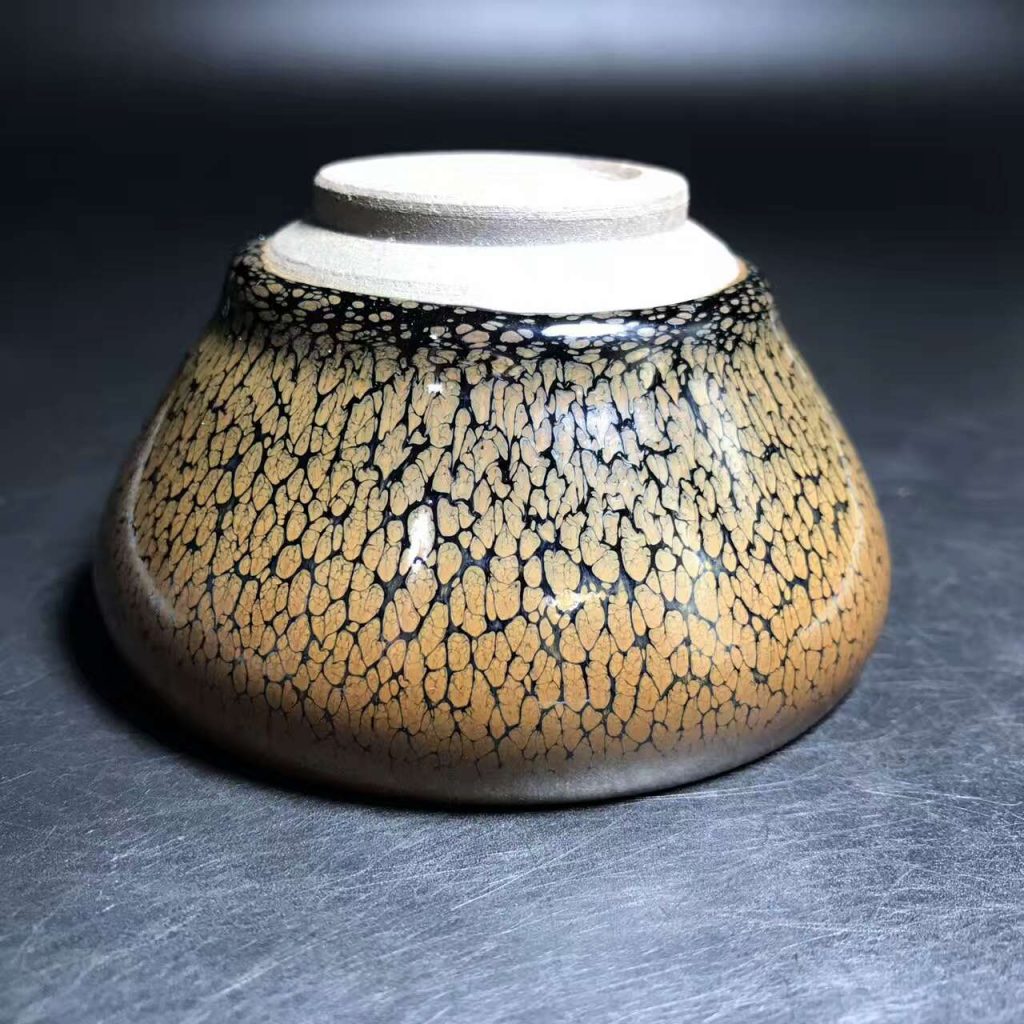 張家華師傅，精品黃鷓鴣，口徑8.8肚大9.5高5.3