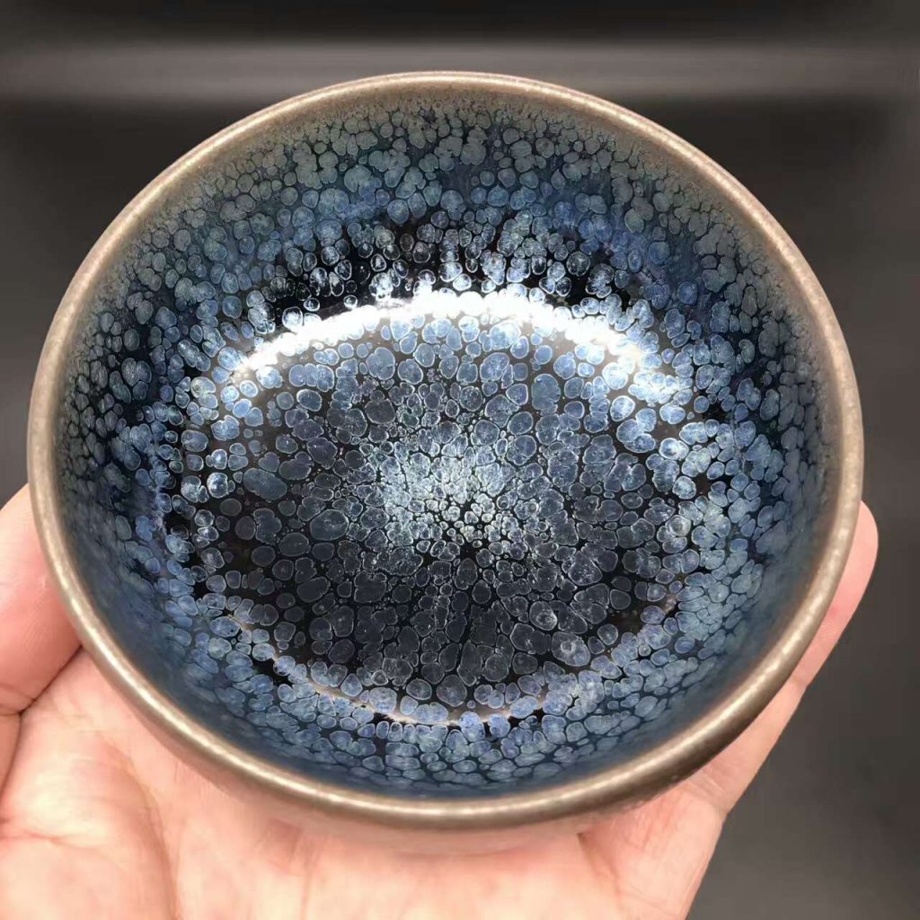 劉學(xué)財師傅，精品滿天星禪定，口徑9肚大9.8高4.8