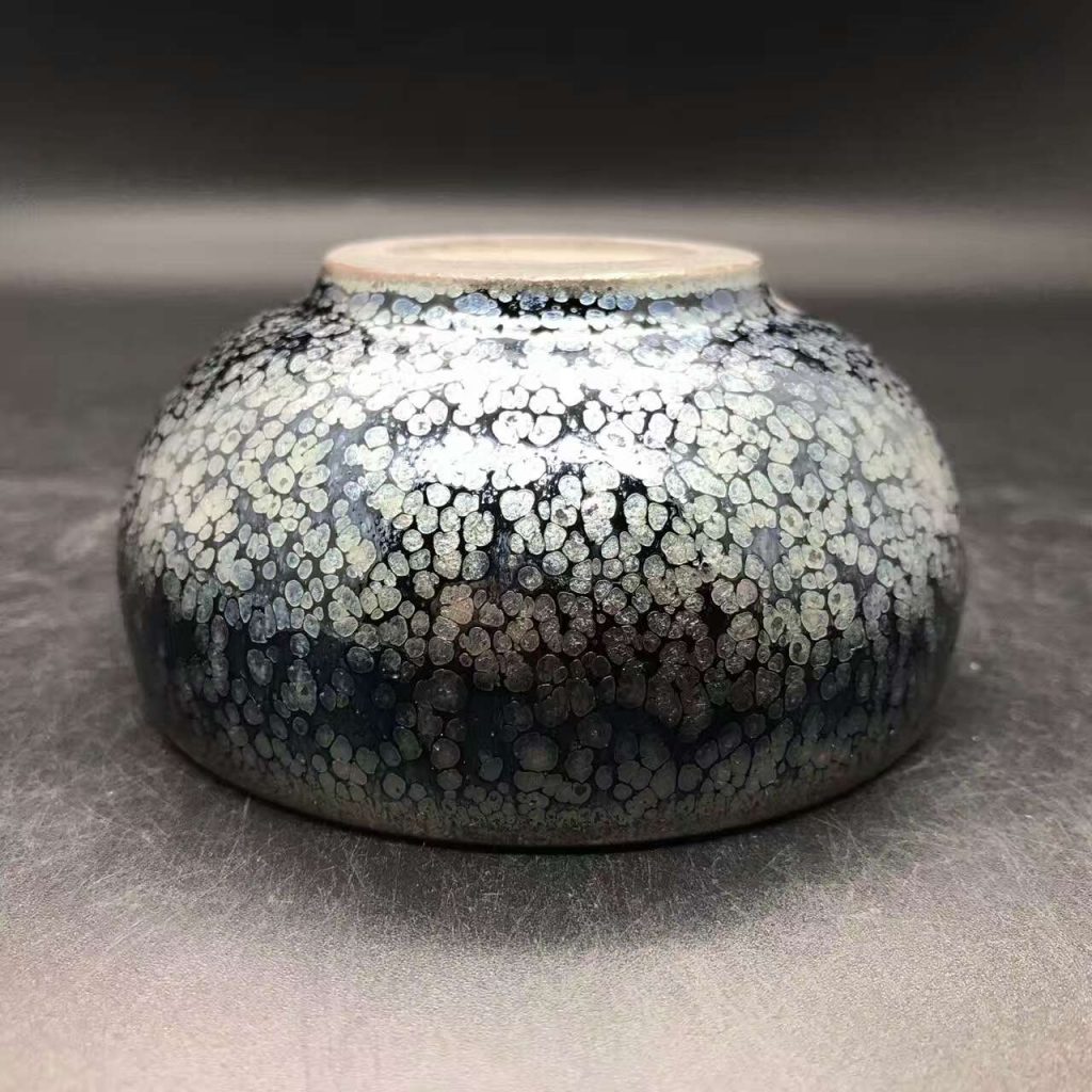 劉學(xué)財師傅，精品滿天星禪定，口徑9肚大9.8高4.8