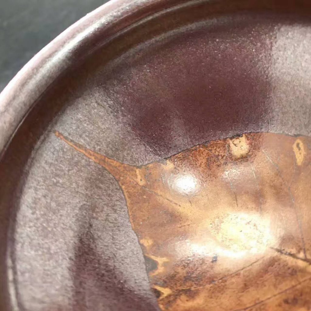 國(guó)家級(jí)大師，孫建興，精品柿紅木葉盞，口徑9高5