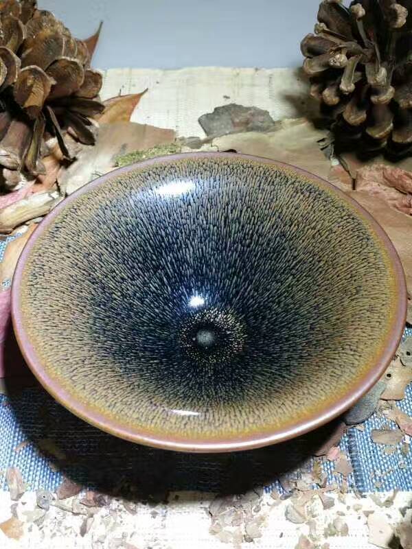 葉禮旺撇口兔毫：12.7*5，別具一格