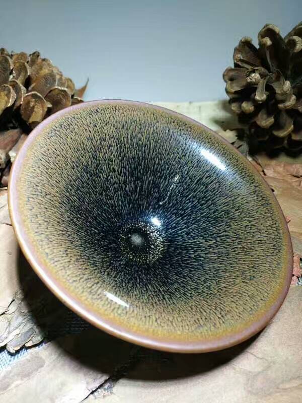 葉禮旺撇口兔毫：12.7*5，別具一格