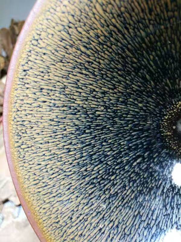 葉禮旺撇口兔毫：12.7*5，別具一格