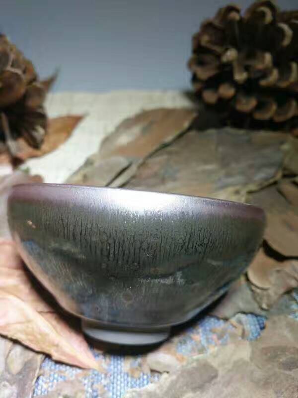 吳立主斂口油滴盞：8.8*4.8