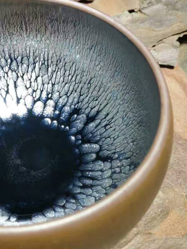 闕梅嬌全手工“福臨”油滴盞：7.5*5