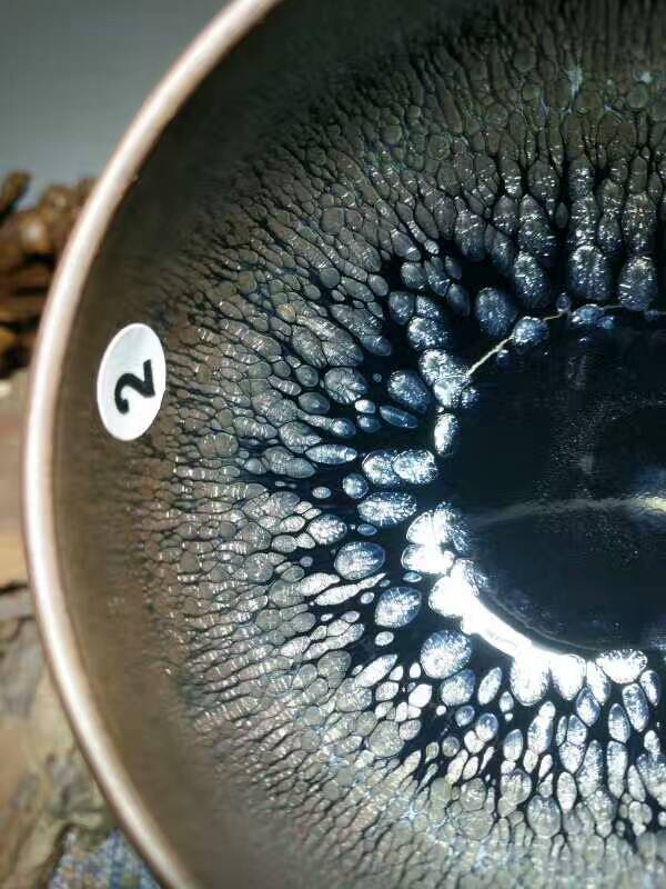 闕梅嬌全手工“福臨”油滴盞：7.5*5